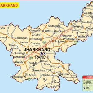 Map of Jharkhand