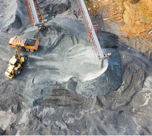 Mining field in the Forest area