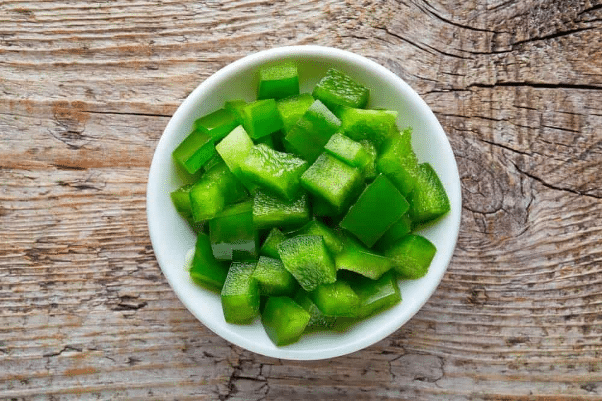 Grated capsicum