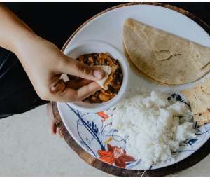 Chapati dish on a plate