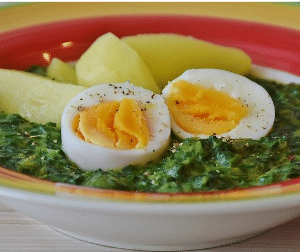 spinach egg potato superfood