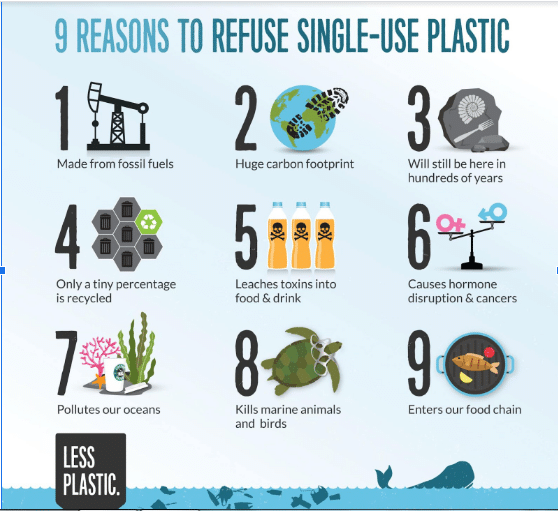 List of effects caused by single-use plastic