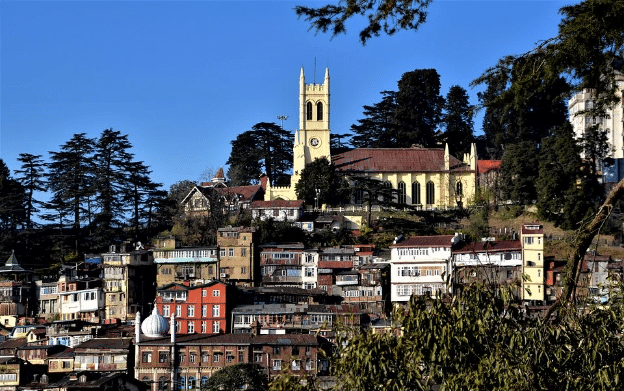 Anglicised Christ Church in Shimla