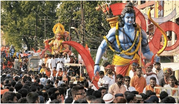 Statues of Lord Rama and Lord Hanuman