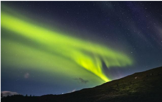 Northern lights in the sky Geomagnetic Storm