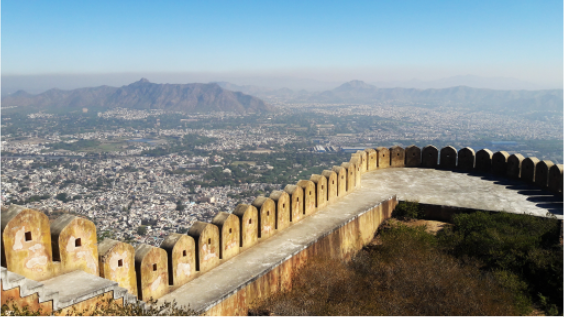 a view of Ajmer from Taragarh fort