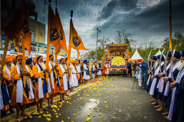 Procession on the day of Vaisakhi