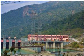 Hydroelectricity project at river Tista