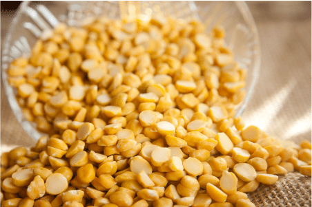 Dried uncooked chana dal