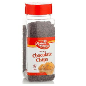 Baker’s choice dairy-free chocolate chips available at amazon