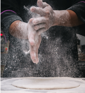 Making paratha dough