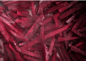 Beetroot fries 