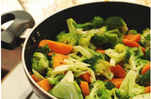 Stir-fried vegetables with broccoli 